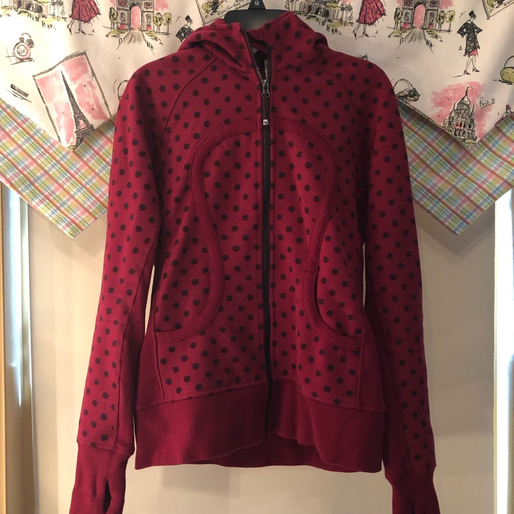 Red Lululemon Scuba Hoodie